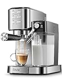 ILAVIE 6-in-1 Espresso Coffee Machine Built-In Automatic Milk Frother, 20 Bar Espresso & Cappuccino...