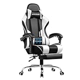 GTPLAYER Gaming Chair, Computer Chair with Footrest and Lumbar Support, Height Adjustable Game Chair...