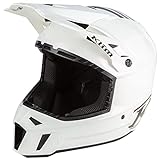 KLIM F3 Carbon Off-Road Snowmobile/Motorcycle Helmet ECE Only (Assault Camo White, XL)