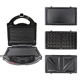 Total Chef 4-in-1 Waffle Maker, Indoor Grill, Sandwich Maker, Panini Press, Electric Griddle,...