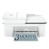 HP DeskJet 4255e Wireless All-in-One Color Inkjet Printer, Scanner, Copier, Best-for-Home, 3 Month...