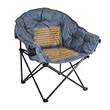 MacSports Heated Cushion Folding Lounge Patio Club Camping, Picnic, Outdoor Activities | Battery NOT...