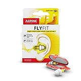 Alpine FlyFit - Earplugs for Pressure Relief & Preventing Ear Pain While Flying - Airplane Travel...