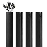 Migeec Cable Management Sleeve,4 Packs Cord Organizer & Cable Hider for TV / Computer / Home...