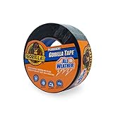Gorilla All Weather Outdoor Waterproof Duct Tape, UV and Temperature Resistant, 1.88' x 25 yd,...