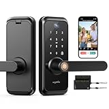 WiFi Video Smart Lock with Camera & Handle - 6-in-1 Keyless Entry...