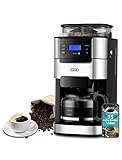 10-Cup Drip Coffee Maker, Grind and Brew Automatic Coffee Machine with Built-In Burr Coffee Grinder,...