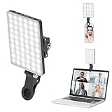 Newmowa 60 LED High Power Rechargeable Clip Fill Video Conference Light with Front & Back Clip,...
