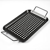 GOOD HELPER 10in Grill Baskets for Outdoor Grill Vegetable Grill Basket Grill Pan Grill Prep Trays...