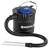 Snow Joe ASHJ201 4.8-Gallon 4-Amp Ash Vacuum w/Metal Storage Tank, Hose, Filters, Cord Organizer