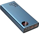 Baseus Power Bank, 65W 20000mAh Laptop Portable Charger, Fast Charging USB C 4-Port PD3.0 Battery...