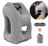 Inflatable Travel Pillow for Airplane, inflatable Neck Air Pillow for Sleeping to Avoid Neck and...