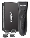 MANSPOT Manscape Groin & Body Hair Trimmer for Men, Electric Ball Pubic Trimmer Shaver,Manscape Kit...