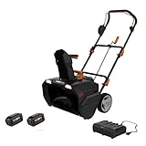 Worx 40V 20' Cordless Snow Blower Power Share with Brushless Motor - WG471 (Batteries & Charger...