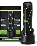 Electric Body Hair Trimmer for Men: Manscape Ball Trimmer Waterproof Pubic Hair Groomer Cordless...