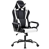 High-Back Gaming Chair PC Office Chair Computer Racing Chair PU Desk Task Chair Ergonomic Executive...