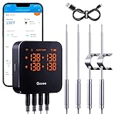 Govee WiFi Meat Thermometer, Wireless Meat Thermometer with 4 Probe, Smart Bluetooth Grill...