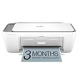 HP DeskJet 2855e Wireless All-in-One Color Inkjet Printer, Scanner, Copier, Best-for-home, 3 month...