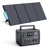 BLUETTI Solar Generator EB3A with PV120 Solar Panel Included, 268Wh Portable Power Station w/ 2 600W...