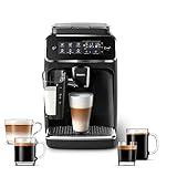 PHILIPS 3200 Series Fully Automatic Espresso Machine - LatteGo Milk Frother, 5 Coffee Varieties,...