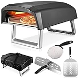 Commercial Chef Pizza Oven Outdoor - Gas Pizza Oven Propane - Portable Pizza Ovens for Outside -...