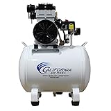 California Air Tools 10020CHAD Ultra Quiet & Oil-Free 2.0 Hp, 10.0 Gal. Steel Tank Air Compressor...
