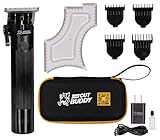 The Cut Buddy | Trim Buddy | Cordless Trimmer + 4 Attachment Guards + Shaping Tool for Men | Great...