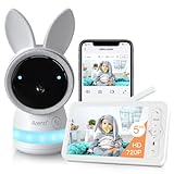 ARENTI Video Baby Monitor, Audio Monitor with 2K Ultra HD WiFi Camera,5' Color Display,Night...