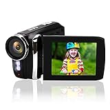 1080P 24MP Camcorder with 2.7K Video, 2.8' LCD Screen, 8X Zoom - For YouTube, TikTok, Teens,...