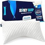 Sidney Sleep Side and Back Sleeper Pillow for Neck and Shoulder Pain Relief - Memory Foam Bed Pillow...