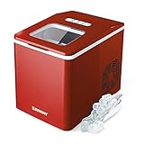 Euhomy Ice Maker Machine Countertop, 26 lbs/24H, 9 Cubes Ready in 6 Mins, Self-Cleaning Electric Ice...