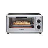 Proctor Silex 4 Slice Countertop Toaster Oven, Multi-Function with Bake, Toast and Broiler, 1100...