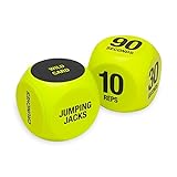SPRI Exercise Dice (6-Sided) - Game for Group Fitness & Exercise Classes - Includes Push Ups,...