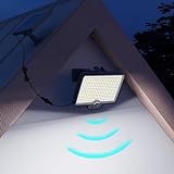 COOZAMING 294 LED 3 Modes Solar Motion Sensor Outdoor Lights, 2600Lm Solar Flood Lights, IP67...