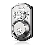 TEEHO TE001 Keyless Entry Door Lock with Keypad - Smart Deadbolt Lock for Front Door with 2 Keys -...
