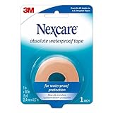 Nexcare Absolute Waterproof Tape, Flexible Foam Medical Tape, Secures Dressing and Keeps Wounds Dry...