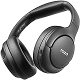TOZO HT2 Hybrid Active Noise Cancelling Headphones, Wireless Over Ear Bluetooth Headphones, 60H...