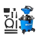 Vacmaster VBV1210 12 Gallon* 5 HP** Wet/Dry Shop Vac with Detachable Blower, Blue