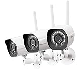 Zmodo Security Camera Outdoor (3 Pack), 1080p Indoor/Outdoor Camera Wireless WiFi, Night Vision,...