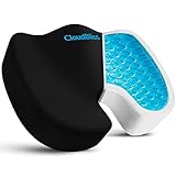 CloudBliss Gel Seat Cushion - Non-Slip Ergonomic Gel & Memory Foam - Coccyx,Tailbone,Sciatica & Back...