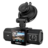 Dual Dash Cam with Built-in GPS, COOAU 1080P Front and Rear WiFi Dash Camera for Cars, Sony Sensor,...