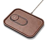 COURANT MAG:3 Classics Charger and Tray - Italian Leather, Multi-Device Charger Compatible with...