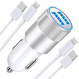 [Apple MFi Certified] iPhone Fast Car Charger, Braveridge 4.8A Dual USB Power Rapid Car Charger...