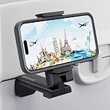 MiiKARE Airplane Travel Essentials Phone Holder, Universal Handsfree Phone Mount for Flying with 360...