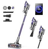 Cordless Vacuum Cleaner, 450W Stick Vacuum Cleaner, OLED Color Screen Display, Up to 55mins, 8...
