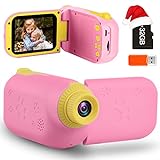 GKTZ Toys for Girls Age 3-10, Kids Video Camera Digital Camcorder Birthday Gifts for 3 4 5 6 7 8 9...