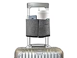riemot Luggage Travel Cup Holder Free Hand Drink Caddy - Hold Two Coffee Mugs - Fits Roll on...