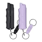 SABRE Pepper Spray, Maximum Police Strength OC Spray, Quick Release Keychain for Easy Carry and Fast...