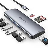 USB C Hub, Acodot 9 in 1 USB C to 4K@60HZ HDMI Multiport Adapter, 3 USB 3.0 Ports, SD/TF Card...