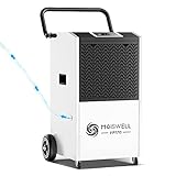 Moiswell 170 Pints Commercial Dehumidifier with Pump and Drain Hose for Basements and Large Spaces...